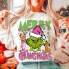 Merry Grinchmas Cute Pink Grinch Sweater 2