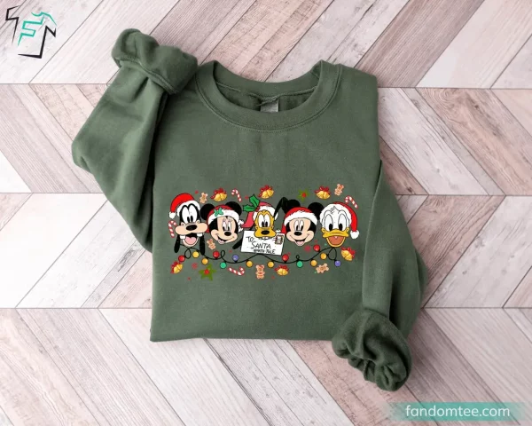 Mickey And Friends Funny Vintage Disney Christmas Shirt