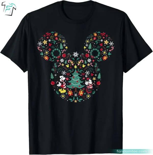 Mickey And Minnie Christmas Mashup Funny Mickey Mouse Christmas Shirts