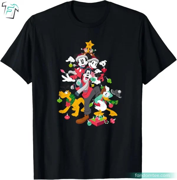 Mickey Minnie Goofy Pluto Chip Dale Funny Christmas Shirt Disney Lover Gift Tee