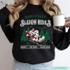 Mickey Minnie Santa 2024 Christmas Disney Sweatshirt Funny Main Street Sleigh Rides Graphic Tee 3