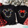 Mickey and Minie Funny Couple Disney Christmas Shirts