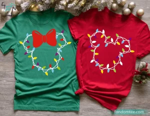 Mickey and Minie Funny Couple Disney Christmas Shirts 2