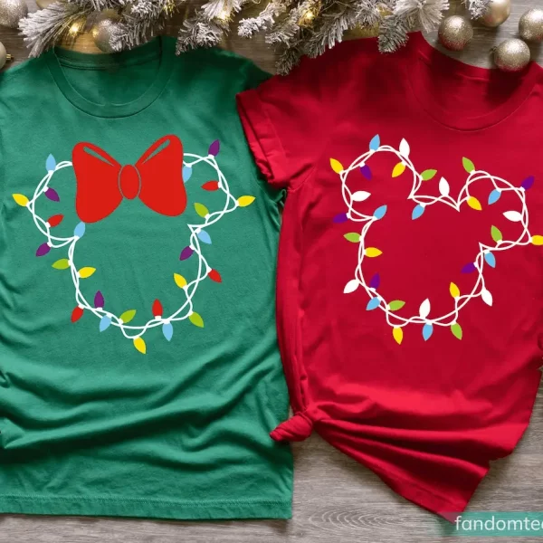 Mickey and Minie Funny Couple Disney Christmas Shirts