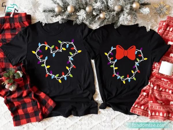 Mickey and Minie Funny Couple Disney Christmas Shirts