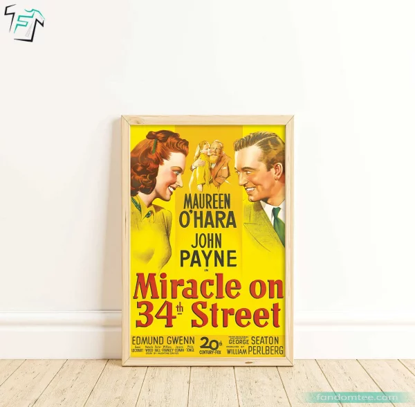 Miracle On 34th Street Poster Christmas Vacation Movie Gift Ideas