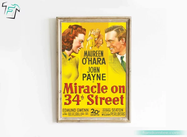 Miracle On 34th Street Poster Christmas Vacation Movie Gift Ideas