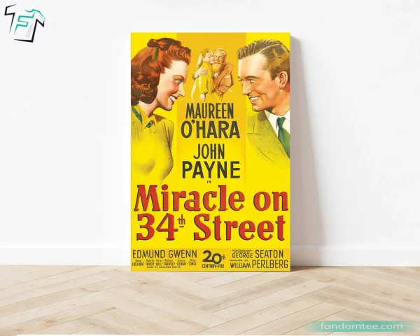 Miracle On 34th Street Poster Christmas Vacation Movie Gift Ideas