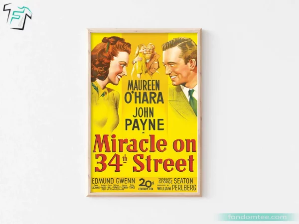 Miracle On 34th Street Poster Christmas Vacation Movie Gift Ideas