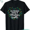 My Favorite Color Is Christmas Lights Ladies Funny Xmas T Shirts