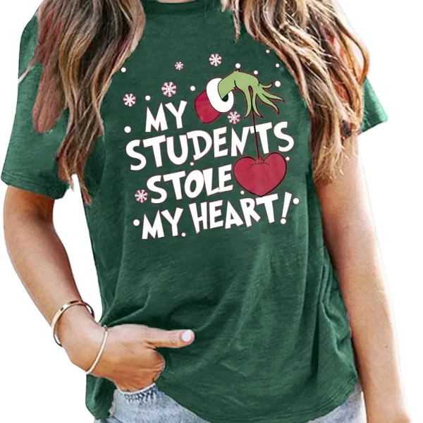 My Student Stole My Heart Funny The Grinch Christmas Sweater