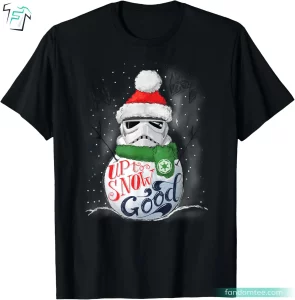 Stormtrooper Up to Snow Good Funny Holiday Star Wars Christmas Shirt