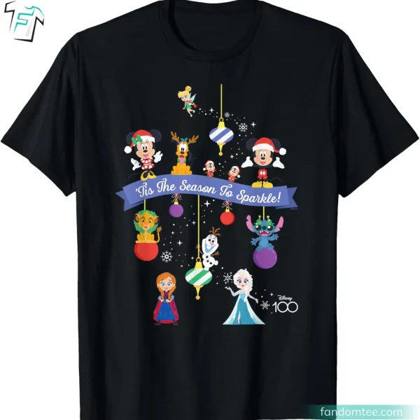 Tis the Season to Sparkle Men Womens Disney Christmas Shirts