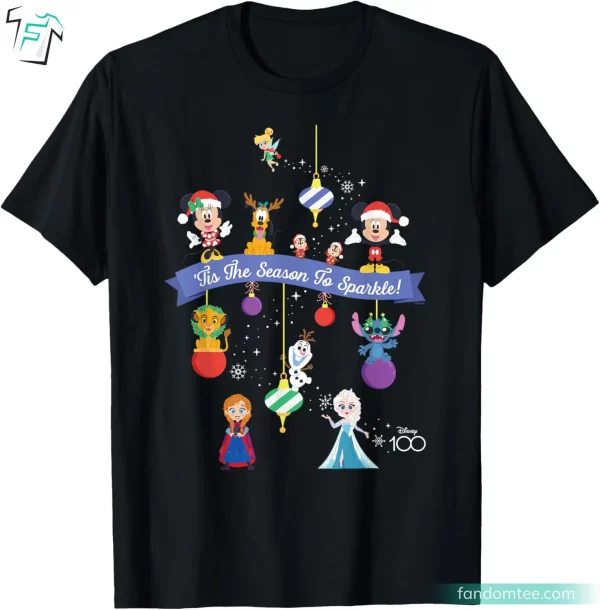 Tis the Season to Sparkle Men Womens Disney Christmas Shirts