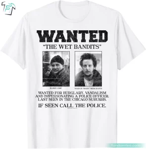 Wanted The Wet Bandits Funny Home Alone Christmas Shirts