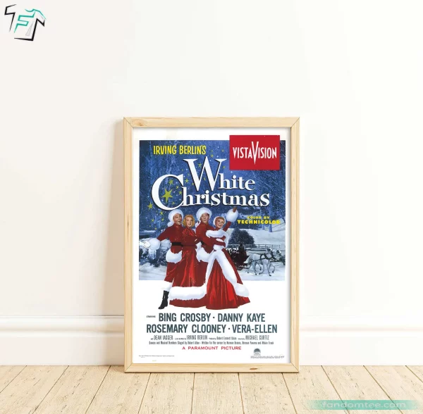 White Christmas Movie Poster Retro Christmas Wall Art Decoration