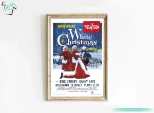 White Christmas Movie Poster Retro Christmas Wall Art Decoration