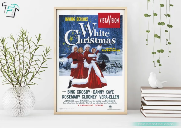 White Christmas Movie Poster Retro Christmas Wall Art Decoration