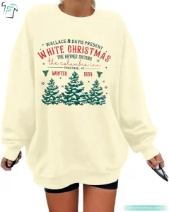 White Christmas Tree Shirt Funny Xmas Graphic Tee