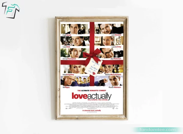 Xmas Movie Love Actually Poster Christmas Decor For Wall