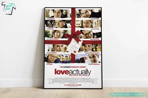 Xmas Movie Love Actually Poster Christmas Decor For Wall