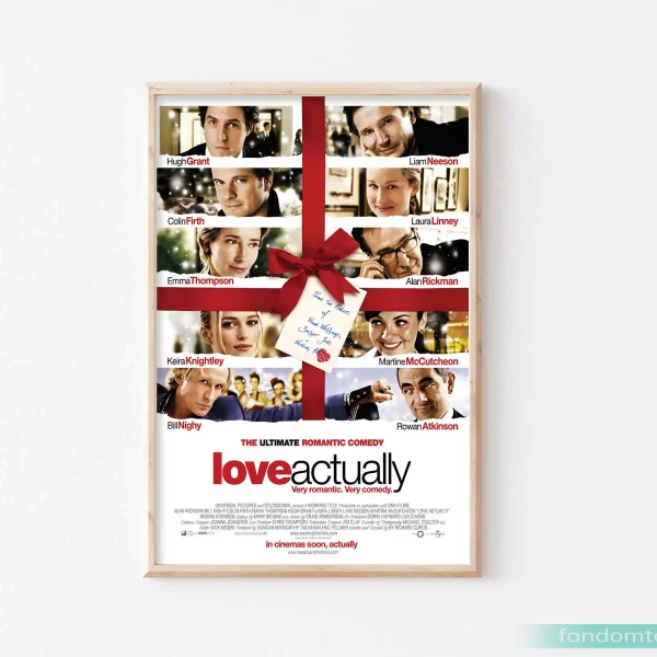 Xmas Movie Love Actually Poster Christmas Decor For Wall